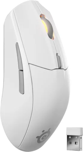 Vista 10 de SteelSeries Ratón inalámbrico Rival 3 Gen 2 para juegos - 2.4 GHz y Bluetooth - Sensor óptico TrueMove Air de 18000 DPI - Durabilidad de 60 millones