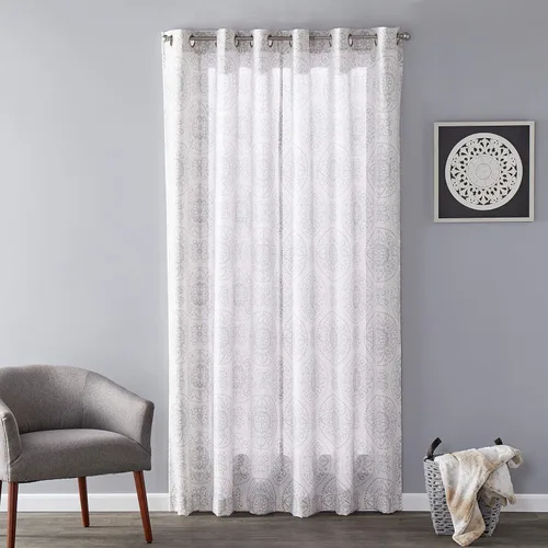 Vista 8 de SKL Home SUNSAFE Kali Panel de filtrado de luz, 40 x 95 pulgadas, gris paloma