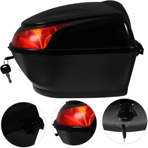 Vista 6 de BESPORTBLE Bolsa de almacenamiento de maletero de cola para scooter fácil instalar material negro de los PP
