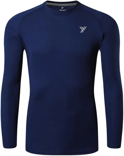 Vista 2 de Youper Camisa de compresión térmica para niños y niñas, manga larga, forro polar, capa base, para fútbol, béisbol, fútbol