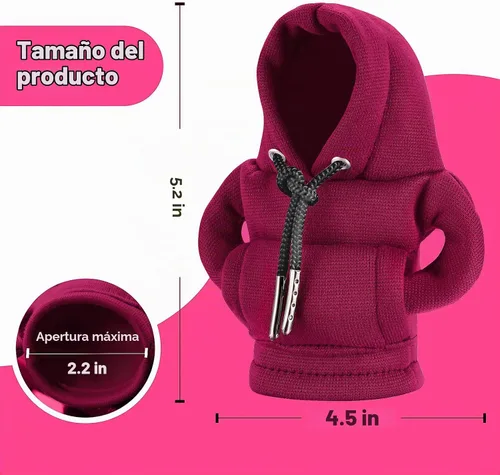 Vista 2 de SLLAK Funda de sudadera para palanca de cambios, sudadera universal para pomo de cambios, sudadera mini para cambio de marchas de coche, gadgets