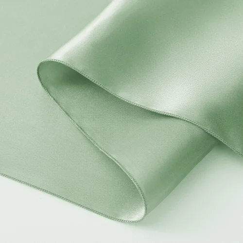 Vista 7 de Horbaunal Juego de 24 Caminos de Mesa de Satén Verde Salvia de 12 x 108 Pulgadas, Caminos de Mesa Suaves para Bodas, Banquetes y Fiestas