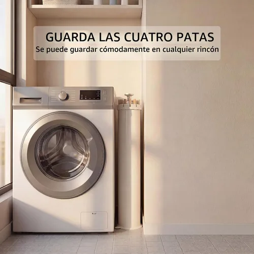 Vista 4 de LEQ Tendedero plegable para ropa interior con 4 pies de soporte, tendedero de ropa para apartamento con 12 brazos de secado de madera