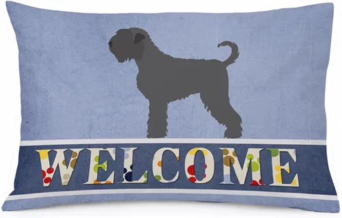 Vista 12 de Caroline's Treasures BB8334PILLOWCASE AIDI Atlas Mountain Dog - Funda de almohada estándar, color azul, ligera, súper suave, de fácil cuidado