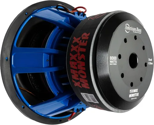 Vista 4 de American Bass XMAXXX Monster 15" 1 Ohm 8000 Max Watts Subwoofer para coche
