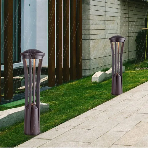 Vista 3 de Luces de poste al aire libre, lámpara de pie impermeable al aire libre, lámpara de césped LED, decoración de jardín comunitario, lámpara de paisaje