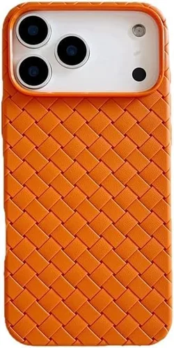 Vista 11 de Funda diseñada para iPhone, funda con patrón de tejido de color sólido (iPhone 11, negro)