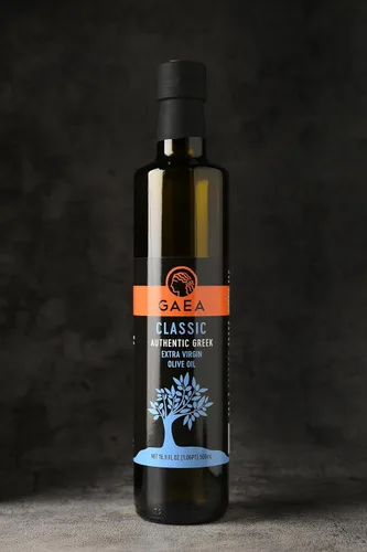 Vista 4 de GAEA Classic Authentic Greek Extra Virgin Olive Oil, 16.9 oz Cold Extracted Olive Oil from Greece Balanced Flavor for Cooking, Dressing &