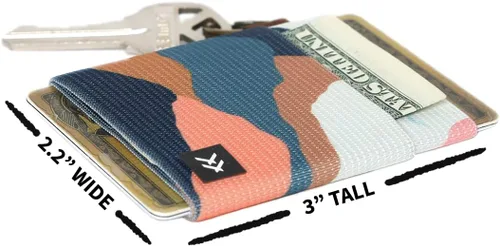Vista 2 de Thread Wallets - Cartera minimalista delgada con bolsillo frontal para tarjetas de crédito