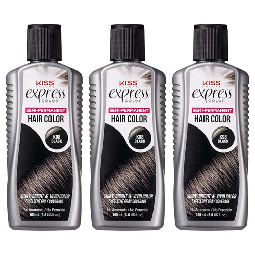 Vista 20 de Kiss Express Color de cabello semipermanente – Tinte vívido y altamente pigmentado para cabello vibrante, fórmula suave, cobertura de canas, pH