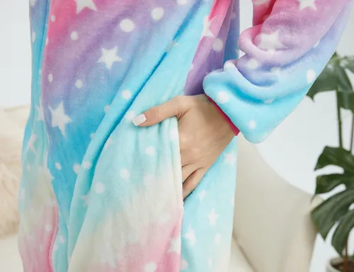 Vista 6 de Pijama de unicornio para adultos, disfraz de animal de una sola pieza, pijamas de Halloween, ropa de dormir, regalos para mujeres y hombres