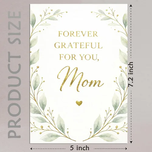 Vista 3 de Cheerin Tarjetas de cumpleaños con sobre, tarjetas de cumpleaños florales para mamá de hija, hijo, esposo, tarjeta de aniversario para esposa, mamá