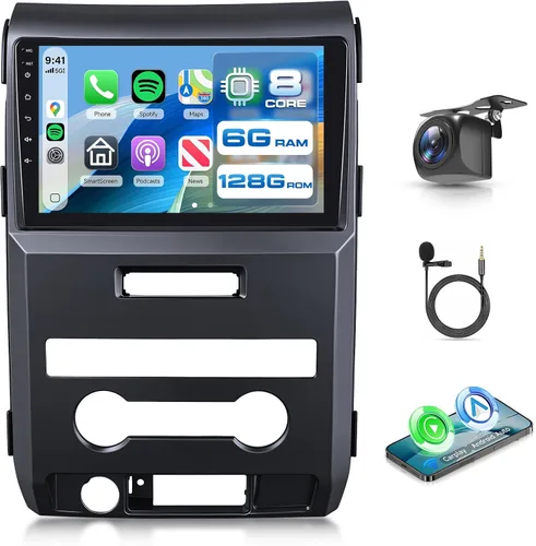 Vista 10 de MAHVEC 4G+64G Android 15 Radio de coche estéreo para Ford F150 2009-2014