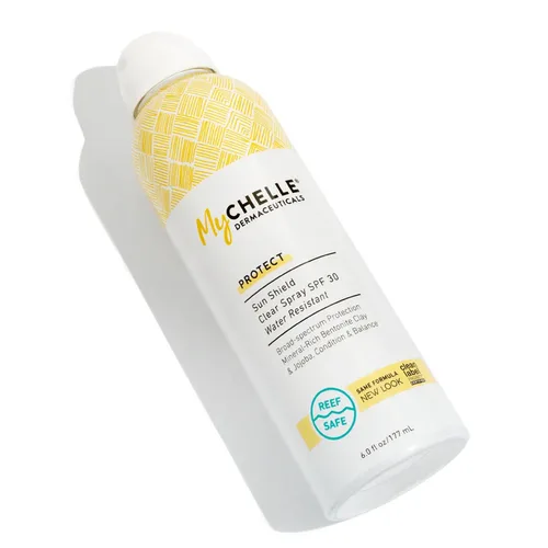 Vista 7 de MyCHELLE Dermaceuticals Solar Defense SPF 30 (2.3 fl oz) - Protector solar hidratante seguro para arrecifes con extracto de algas rojas y aceite