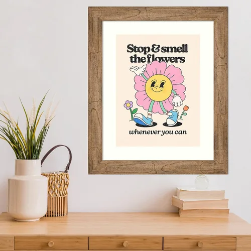 Vista 4 de Amanti Art Framed Wall Art Print 24x20 Retro Cartoon Character I by Victoria Barnes, Humor Wall Art, Whimsical Decor, Small Poster Painting Artwork