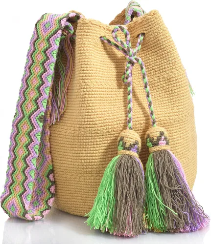Vista 2 de WYOU Utopia classics Hobo in Wayuu Crochet, Large