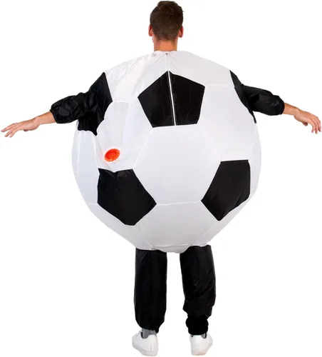 Vista 3 de Disfraz inflable de balón de fútbol