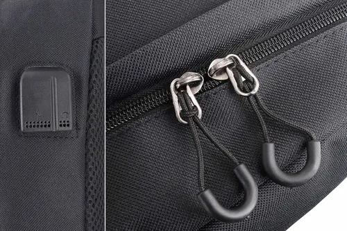 Vista 7 de Roffatide Anime Kirby - Mochila escolar para computadora portátil con puerto de carga USB y puerto para auriculares