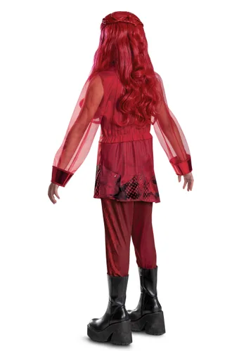 Vista 3 de Disfraz Clásico Rojo de Descendants 5 de Disney para Niñas Multicolor