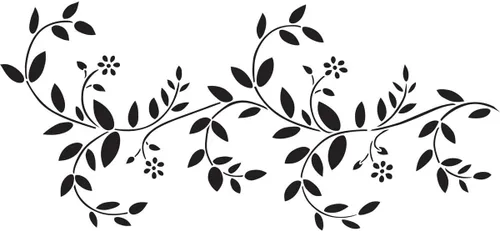 Vista 2 de Delta Creative Stencil Magic - Plantilla decorativa, 8.25 x 18 pulgadas, delicado borde de vid