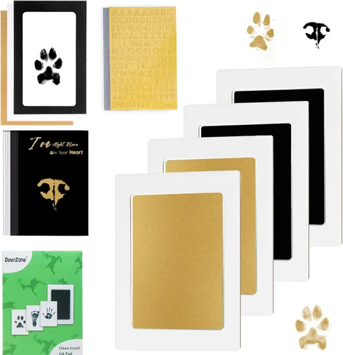 Vista 12 de DeerZone Kit de impresión de huellas sin tinta, kit de impresión de huellas de perro, kit de impresión de nariz de perro, almohadillas de tinta