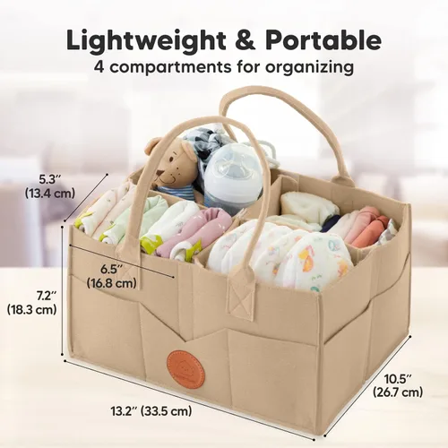Vista 6 de KeaBabies Portabebés y organizador de pañales KeaBabies – Todo en 1 Original transpirable Baby Sling, organizador de bebé para guardería, ligero