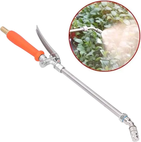 Vista 4 de Varita rociadora, varita de riego de alta presión de 18.2 pulgadas, rociador universal portátil ajustable para jardín con boquillas, pistola