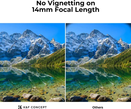 Vista 7 de K&F Concept 37mm Filtro polarizador circular ultradelgado de 18 capas, vidrio óptico circular polarizante para lentes de cámara con paño de limpieza