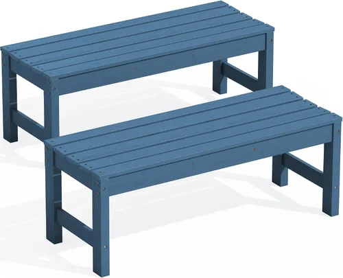 Vista 27 de SERWALL 2-Person Backless Outdoor Bench 56 Inches, Aruba