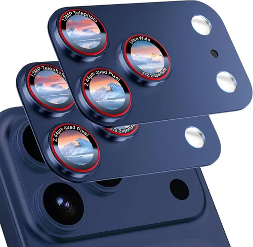 Vista 8 de HelloDeere - Protector de lente de cámara de vidrio templado de alta alúmina 9H para iPhone 17, grado militar, inastillable con fuerte absorción