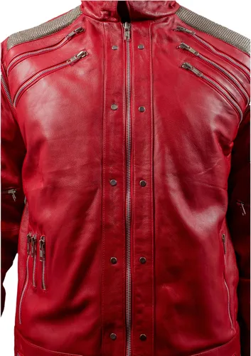 Vista 5 de F&H Michael Jackson Beat It - Chaqueta de piel auténtica para niños