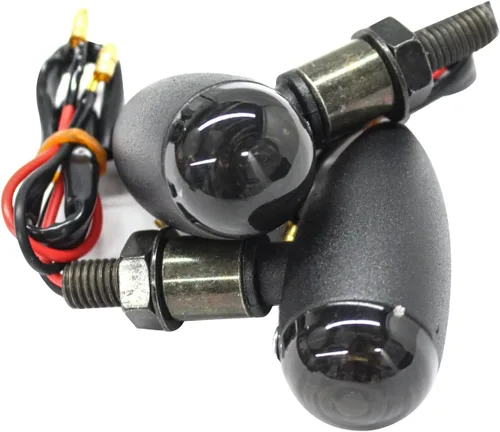 Vista 3 de Luces intermitentes para motocicleta compatibles con Sportster 883 Street Bike Dirt Bike Cruiser y chopper Negro-negro