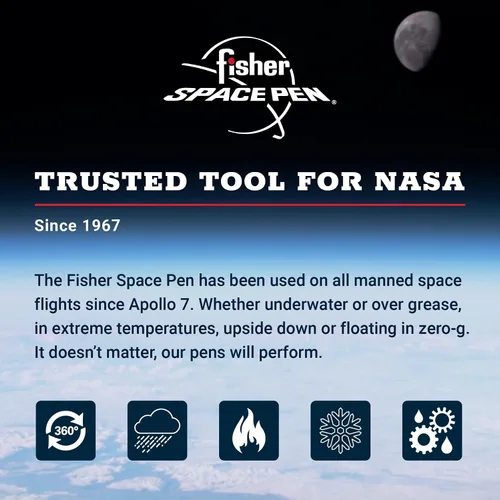 Vista 4 de Fisher Space Pen Recambio de cartucho presurizado de punta gruesa, tinta negra, 1 paquete