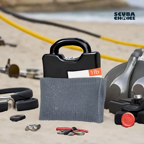 Vista 8 de Scuba Choice Pesas de malla suave para control de flotabilidad, duraderas, ajustables y cómodas para bolsillos de cinturón de peso para buceo