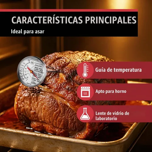 Vista 5 de CDN IRM200-Glow Proaccurate Carne/Aves de corral termómetro a prueba de horno-NSF Certificado, Carne/Ave, Plateado