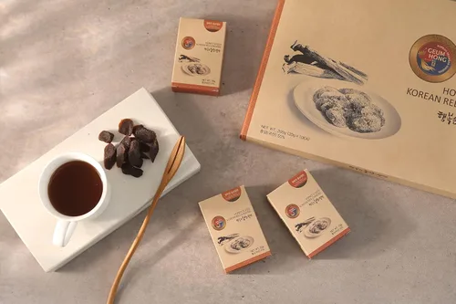 Vista 6 de GeumHong Coreano (Panax) miel de ginseng rojo rebanada 200g (7.054oz)-Snack coreano dulce y masticable