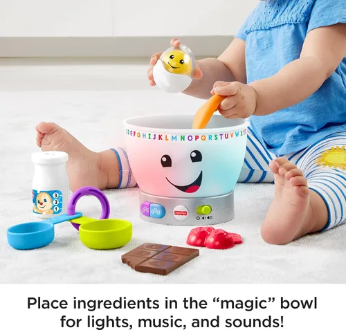Vista 3 de Fisher-Price Laugh & Learn Magic Color - Cuenco para mezclar, jueguete músical para bebé