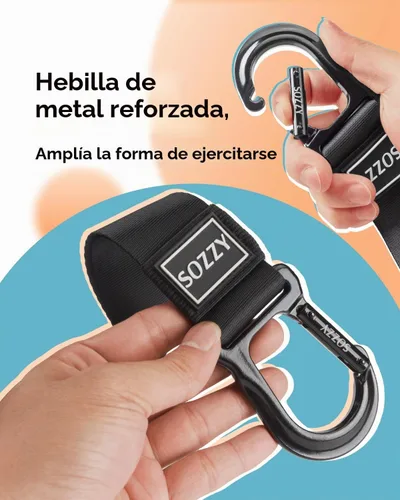 Vista 4 de Sozzy Door Anchor for Resistance Bands, Home Workout Equipment, Heavy Duty and Secure Design for Suspension Training, Rehab & Physical Therapy Ready