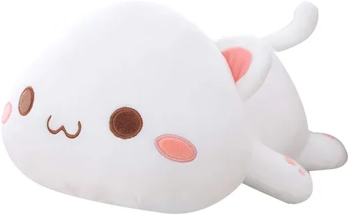 Vista 10 de Juguete de peluche con forma de animales, cojín de peluche con forma de gato para niñas