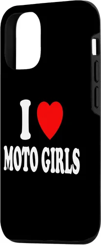 Vista 2 de Carcasa para iPhone 14 I Heart (Love) Moto Girls Moto Dirt Bike Motocross