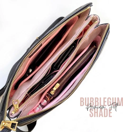 Vista 7 de Divitize Organizador de bolso de alta calidad compatible con el inserto de bolsa Coussin BB/PM/MM, cremallera dorada, ajuste perfecto, fieltro