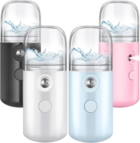 Vista 12 de Mudder 4 unidades de nano facial Mister práctico pulverizador de nano niebla de 1.06 onzas líquidas, tanque de agua visual portátil, vaporizador