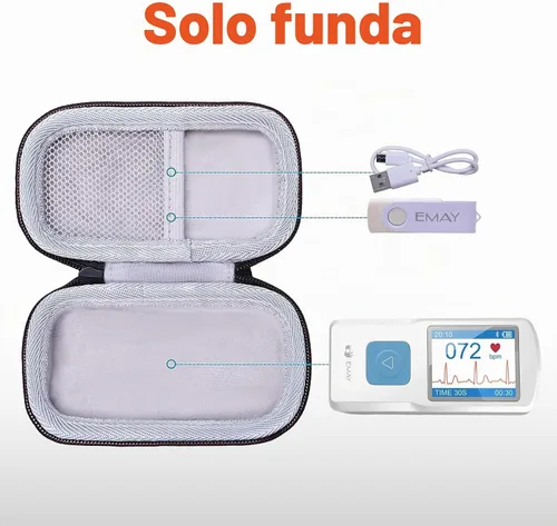 Vista 3 de Funda LTGEM para monitor EMAY/CONTEC EKG Diseño 1
