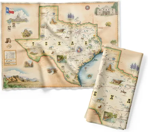 Vista 32 de Xplorer Maps 1000 Islands Map - Toalla decorativa de harina para cocina, 100% algodón, 18 x 24 pulgadas