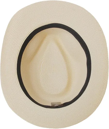 Vista 7 de TIALARTS Sombrero de paja Fedora para hombre y mujer, ala ancha, para verano, playa, paja para exteriores, sombrero cubano Trilby