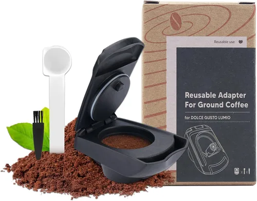 Vista 9 de Adaptador de cápsula reutilizable para Dolce Gusto, adaptador de cápsula de café recargable, convertidor de cápsulas de café, soporte de relleno