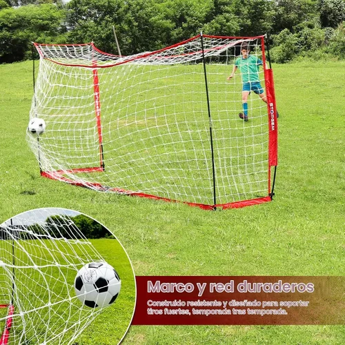 Vista 3 de Storgem Soccer Goal for Backyard with Bow Frame, Collapsible Metal Base