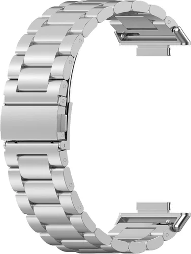 Vista 3 de RuenTech Compatible con Huawei Watch Fit 2 bandas, correa de acero inoxidable de repuesto ajustable de metal para Huawei Watch Fit2