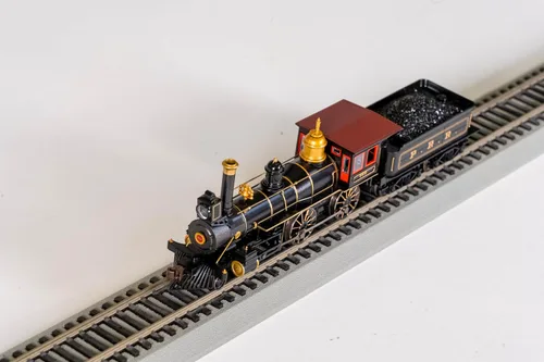 Vista 3 de Bachmann Industrias 4-4-0 American Steam DCC Ready Pennsylvania con locomotora de carga de carbón (escala HO)