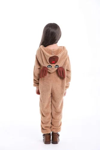 Vista 4 de Trajes de Navidad de renos para niños, pijama de juego de rol, disfraz de animal